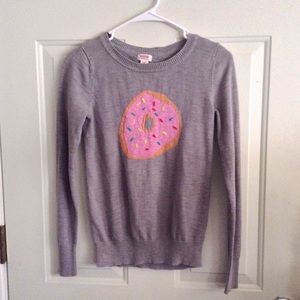 Mossimo Supply Co Gray Knitted Donut sweater